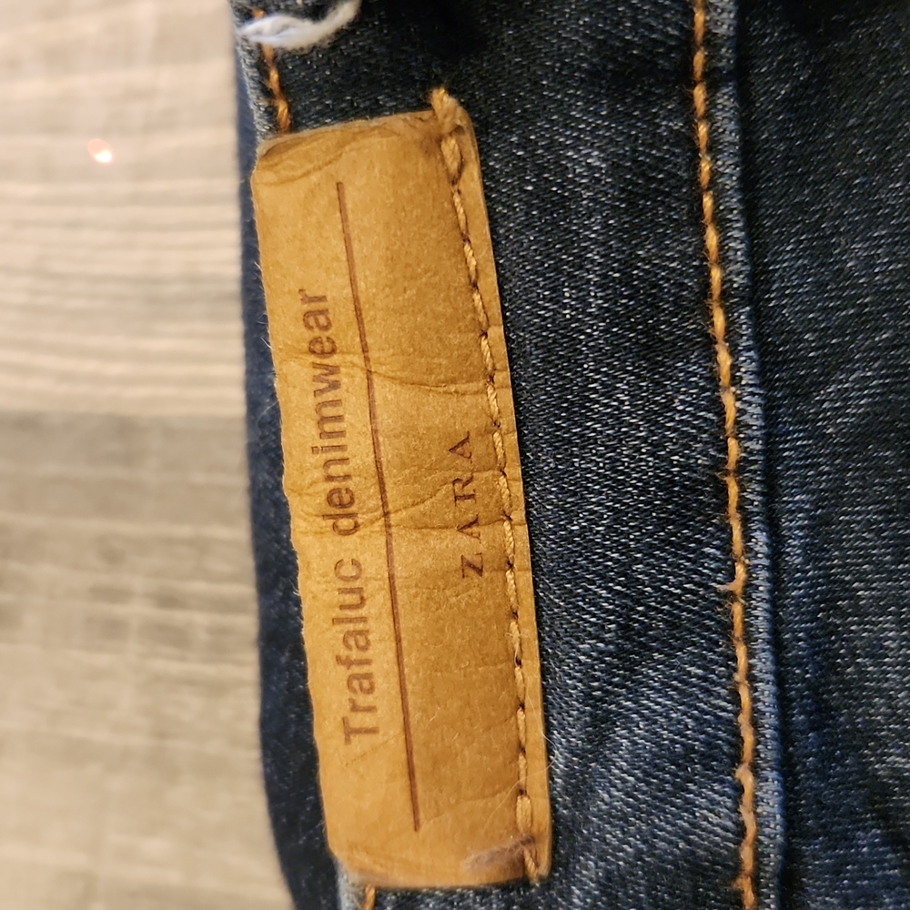 Zara Trafaluc Dark Denim Skinny Jeans Size 2 or 4 - Picture 4 of 5